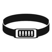 Headlamp flashlight equipment for working in darkness icon vector