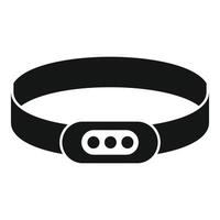 Fitness tracker bracelet for monitoring physical activity vector