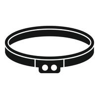 Black headlamp for camping showing light direction vector