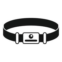Smart belt with sensor icon showing modern technology vector