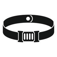 Black belt with metal buckle closing a pair of black pants vector