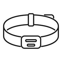 Smart fitness tracker wristband for monitoring physical activity vector