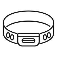 Fitness tracker bracelet showing progress in reaching goal vector