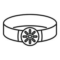 Headlamp showing eight leds for night time adventures vector