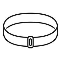 Fitness tracker bracelet showing daily activity progress vector