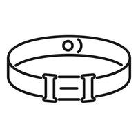 Fitness tracker bracelet showing activity progress icon vector