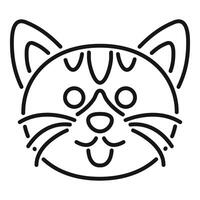 Cute cat sticking out tongue showing playful mood vector