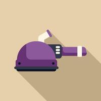 Professional electric polishing machine lying on beige background vector