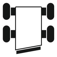 Electric car chassis platform with wheels for future self driving automobile vector