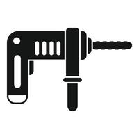 Powerful rotary hammer drill for construction and diy projects vector