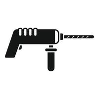 Electric drill with bit for construction and repair projects vector