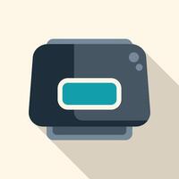 Modern wireless router providing internet connection for home office vector