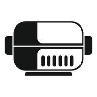 Electric engine motor icon showing power and energy vector