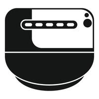 Modern food processor machine processing food icon vector