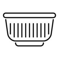 Empty basket icon depicting shopping and retail vector
