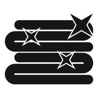 Clean folded clothes stack icon representing laundry service vector