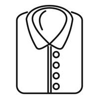 Office shirt with collar and buttons showing business dress code vector