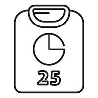 Floor scales displaying body mass index icon showing weight loss progress vector