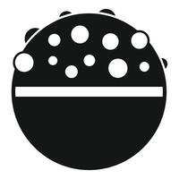 Space planet icon showing galaxy exploration vector
