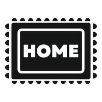Home sweet home doormat welcoming guests with warmth and hospitality vector
