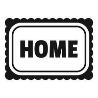Home sign indicating returning to house vector