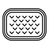 Orthopedic mattress with repeating pattern for comfortable sleeping vector