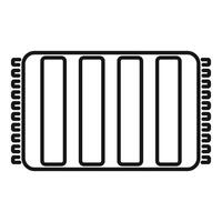 Rectangular carpet with stripes pattern covering floor in living room vector