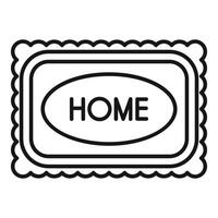 Home sign indicating place of residence and belonging vector