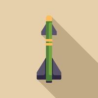 Military rocket missile weapon pointing up threatening war background vector