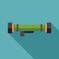 Powerful bazooka rocket launcher is standing by, ready for action vector