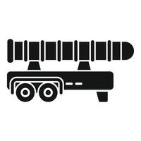 Intercontinental ballistic missile launcher system transporting warhead vector