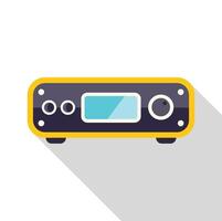 Modern digital audio processor showing settings interface vector