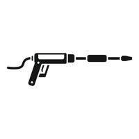 Professional electric welding gun with wire feed system for performing precise welds vector