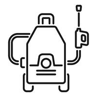 Cleaning equipment icon depicting pressure washer for professional use vector