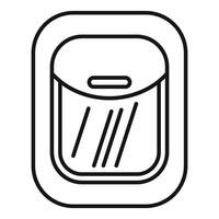 Airplane window showing condensation effect from altitude vector