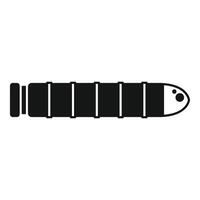 Long modern submarine floating underwater icon vector