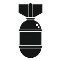 Big round bomb with detonator dropping from sky vector