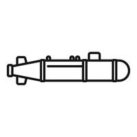 Nuclear missile exploding flying in air striking target vector