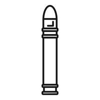 Military rocket pointing up ready to launch vector