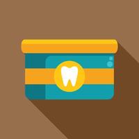Toothpaste box maintaining oral hygiene with fluoride protection vector
