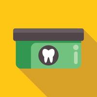 Dental floss is protecting your teeth from caries and diseases vector