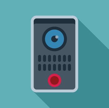 moderno intercomunicador sistema Proporcionar mejorado seguridad y comunicación vector