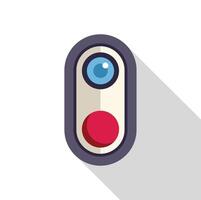 Security camera watching recording protecting privacy safety digital age technology vector
