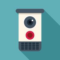 Modern security camera monitoring for enhanced safety vector