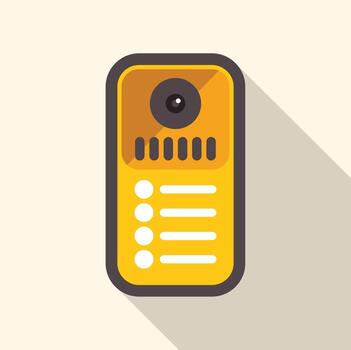 amarillo intercomunicador sistema para Departamento edificio seguridad vector