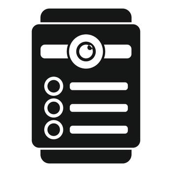 intercomunicador dispositivo demostración digital monitor para comunicación vector