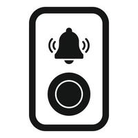 Doorbell ringing icon showing a visitor is calling vector