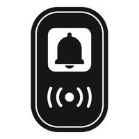 Wireless intercom system showing bell icon vector