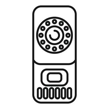 moderno intercomunicador sistema con seguridad cámara Proporcionar la seguridad y comunicación vector