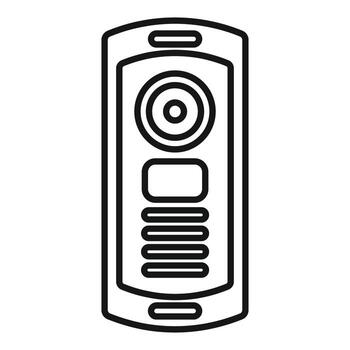 moderno intercomunicador sistema controlador acceso con botones vector